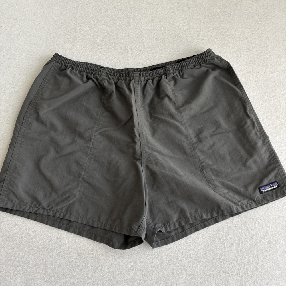 Patagonia Men Baggies 5" Inseam XL Shorts Hybrid Hiking Gorpcore Gray Unlined